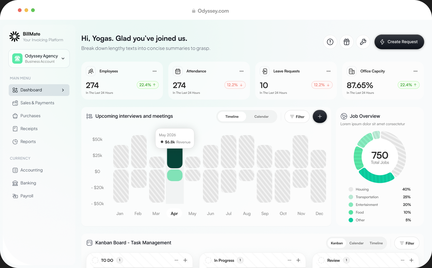 A product dashboard built with Orvain UI components